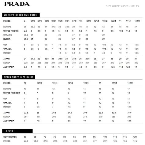 prada size chart|Prada women's clothing size chart.